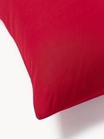 Funda nórdica de percal Elsie, Rojo, Cama 90 cm (155 x 220 cm)