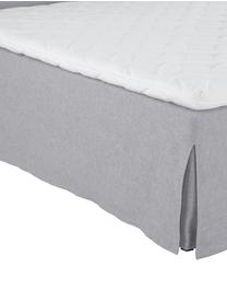 Letto boxspring premium Violet, Materasso: a molle insacchettate a 7, Piedini: legno di faggio massiccio, Grigio, 200 x 200