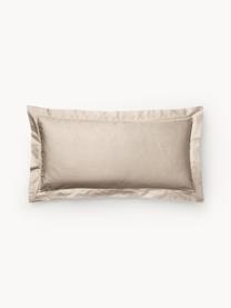 Baumwollsatin-Kopfkissenbezug Premium, Webart: Satin Fadendichte 400 TC,, Beige, B 40 x L 80 cm