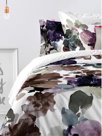 Parure copripiumino reversibile in cotone Sunset Garden, Cotone, Multicolore, 200 x 200 cm + 2 federe 50 x 80 cm