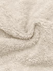 Handgetufteter Baumwollteppich Bina mit Rautenmuster und Fransen, Beige, B 80 x L 150 cm (Grösse XS)