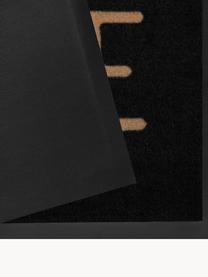 Polyamid-Fußmatte Lovely Home, Vorderseite: Polyamid, Rückseite: Gummi, Schwarz, Beige, Rot, B 45 x L 75 cm