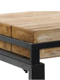 Consola  Macciato, Tablero: madera de abeto, Patas: metal, Beige, Negro, An 123 x Al 84 cm