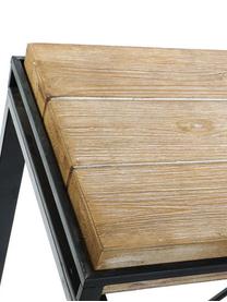 Consola  Macciato, Tablero: madera de abeto, Patas: metal, Beige, Negro, An 123 x Al 84 cm