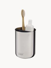 Porte-brosses à dents EasyStore, Argenté, Ø 9 x haut. 12 cm