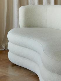 Designer Bouclé-Sofa Solomon (3-Sitzer), Bezug: 100% Polyester 35.000 Sch, Gestell: Massives Fichtenholz, Bir, Bouclé Cremeweiss, B 193 x T 92 cm