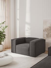 Sillón Lennon, Tapizado: 100% poliéster Alta resis, Estructura: madera de pino maciza, ma, Patas: plástico Este producto es, Tejido gris antracita, An 130 x F 101 cm