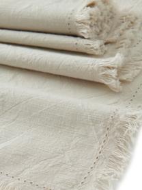 Chemin de table beige Hilma, 100 % coton, Beige, larg. 40 x long. 140 cm