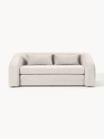 Sofá cama Eliot (2 plazas), Tapizado: 88% poliéster, 12% nylon , Patas: plástico, Tejido blanco crema, An 180 x F 100 cm