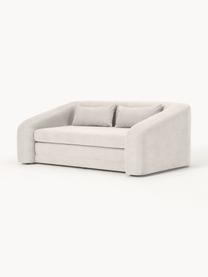 Sofá cama Eliot (2 plazas), Tapizado: 88% poliéster, 12% nylon , Patas: plástico, Tejido blanco crema, An 180 x F 100 cm