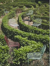 Krzesło ogrodowe z podłokietnikami Hiray, Stal ocynkowana, lakierowana, Szałwiowy zielony, S 46 x G 55 cm