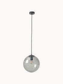 Lampadario sferico in vetro Beth, Paralume: vetro, Grigio, nero, Ø 30 cm