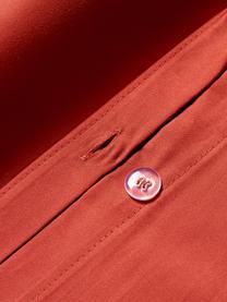Obliečka na vankúš z bavlneného saténu Comfort, Hrdzavočervená, Š 40 x D 80 cm