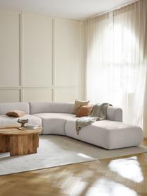 Chaise longue componibile Sofia, Rivestimento: 100% polipropilene Il riv, Struttura: legno di abete, truciolat, Piedini: plastica Il materiale uti, Tessuto bianco crema, Larg. 159 x Prof. 103 cm, schienale a sinistra