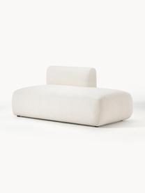 Chaise longue componibile Sofia, Rivestimento: 100% polipropilene Il riv, Struttura: legno di abete, truciolat, Piedini: plastica Il materiale uti, Tessuto bianco crema, Larg. 159 x Prof. 103 cm, schienale a sinistra