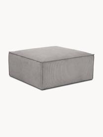 Sofa-Hocker Lennon aus Cord, Bezug: Cord (92 % Polyester, 8 %, Gestell: Massives Kiefernholz FSC-, Füße: Kunststoff Die Füße befin, Cord Hellgrau, B 88 x T 88 cm