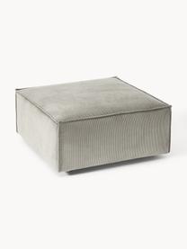 Sofa-Hocker Lennon aus Cord, Bezug: Cord (92 % Polyester, 8 %, Gestell: Massives Kiefernholz, Spe, Cord Grau, B 88 x T 88 cm