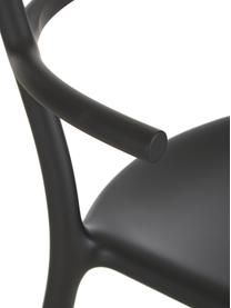 Schwarze Kunststoffstühle Generic, 2 Stück, Polypropylen, modifiziert, Schwarz, B 52 cm x T 51 cm
