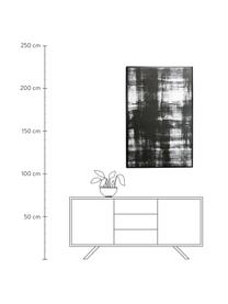 Leinwanddruck Yukon, Rahmen: Mitteldichte Holzfaserpla, Bild: Leinwand, Schwarz, Weiß, B 80 x H 120 cm