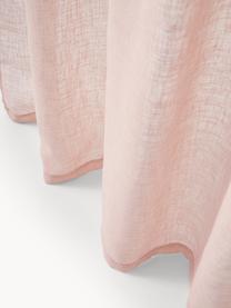 Cortinas semitransparente con dobladillo Gardine Ibiza, 2 uds., 100% poliéster, Rosa palo, An 135 x L 260 cm
