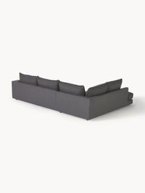 Ecksofa Tribeca, Bezug: 100 % Polyester Der hochw, Gestell: Massives Kiefernholz, FSC, Füße: Massives Buchenholz, lack, Webstoff Anthrazit, B 274 x T 192 cm, Eckteil rechts