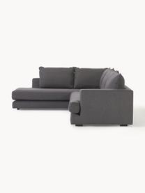 Sofa narożna Tribeca, Tapicerka: 100% poliester Dzięki tka, Stelaż: lite drewno sosnowe z cer, Nogi: lite drewno sosnowe z cer, Antracytowa tkanina, S 274 x G 192 cm, prawostronna