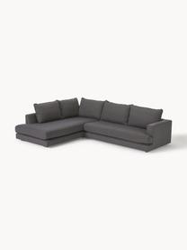 Ecksofa Tribeca, Bezug: 100 % Polyester Der hochw, Gestell: Massives Kiefernholz, FSC, Webstoff Anthrazit, B 274 x T 192 cm, Eckteil rechts