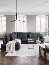 Ecksofa Tribeca, Bezug: 100 % Polyester Der hochw, Gestell: Massives Kiefernholz, FSC, Füße: Massives Buchenholz, lack, Webstoff Anthrazit, B 274 x T 192 cm, Eckteil rechts