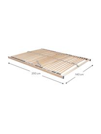 Lattenbodem Comfort Plus, Frame: multiplex, metaal, Lichtbruin, 140 x 200 cm