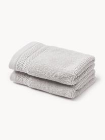 Serviette de toilette en coton bio Premium, tailles variées, Gris clair, Serviettes de toilette, larg. 50 x long. 100 cm, 2 pièces