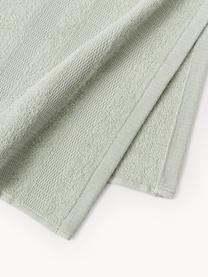 Serviettes d'invité en coton Camila, 4 pièces, 100 % coton
Grammage léger, 400 g/m²

Le matériau est certifié STANDARD 100 OEKO-TEX®, 3883CIT, CITEVE, Vert sauge, larg. 30 x long. 50 cm