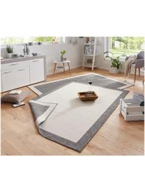 Dubbelzijdig in- & outdoor vloerkleed Panama, Gebroken wit, grijs, B 160 x L 230 cm (maat M)