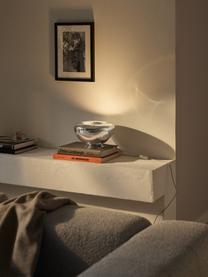 Lámpara de mesa Zale, Cable: cubierto en tela, Cromo, Ø 29 x Al 18 cm