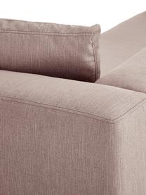 Sofa Carrie (2-Sitzer) in Alrosa mit Metall-Füßen, Bezug: Polyester 50.000 Scheuert, Gestell: Spanholz, Hartfaserplatte, Füße: Metall, lackiert, Webstoff Altrosa, B 176 x T 86 cm