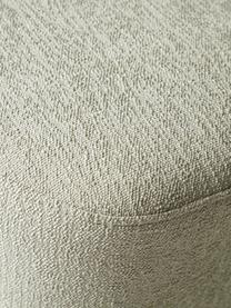 Bouclé poef Yves, Bekleding: 100% polyester Met 40.000, Bouclé saliegroen, B 43 x H 47 cm