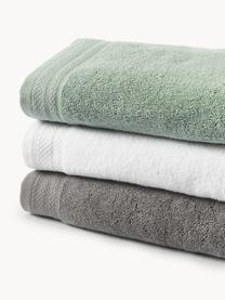 Lot de serviettes de bain en coton bio Premium, tailles variées, Gris foncé, 4 éléments (2 serviettes de toilette et 2 draps de bain)