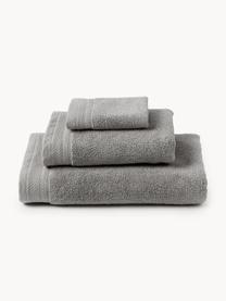 Komplet ręczników z bawełny organicznej Premium, różne rozmiary, Ciemny szary, 4 elem. (ręcznik do rąk, ręcznik kąpielowy)