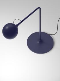 Dimbare verstelbare LED bureaulamp Ixa, Lamp: technopolymeer, Donkerblauw, Ø 40 x H 42 cm