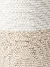 Skladovací koš Kiya, 35 % bavlna, 65 % polyester, Bílá, béžová, Ø 40 cm, V 55 cm