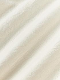 Federa in cotone percalle Graham, Verde oliva, bianco latte, Larg. 50 x Lung. 80 cm