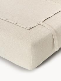 Mittelmodul Felix, Bezug: 100 % Polyester Der strap, Gestell: Massives Kiefern- und Fic, Füße: Kunststoff Dieses Produkt, Webstoff Hellbeige, B 100 x T 110 cm