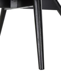 Fluwelen fauteuil Vicky in grijs, Bekleding: polyester fluweel, Poten: massief gelakt beukenhout, Grijs, B 59 x D 63 cm