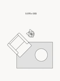 Handgewebter In- & Outdoor-Teppich Bonte mit Hoch-Tief-Effekt, 100 %  Polypropylen, Cremeweiss, B 120 x L 170 cm (Grösse S)