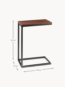 Table d'appoint en bois d'acacia Celow, Bois d'acacia, larg. 45 x haut. 62 cm