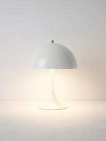 Dimbare LED tafellamp Panthella met timerfunctie, H 34 cm, Lampenkap: gecoat staal, Staal wit, Ø 25 x H 34 cm