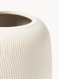 Vases Catarina, 2 élém., haut. 31 cm, Grès cérame, Blanc, Lot de différentes tailles