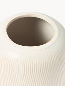 Vases Catarina, 2 élém., haut. 31 cm, Grès cérame, Blanc, Lot de différentes tailles