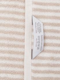 Pruhovaný uterák Viola, 2 ks, 100 % bavlna, stredná gramáž 550 g/m², Béžová, biela, Malý uterák, Š 30 x D 50 cm, 2 ks