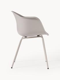 Sedia da giardino da interno-esterno Claire, Gambe: metallo verniciato a polv, Grigio, Larg. 60 x Prof. 54 cm