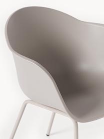 Krzesło zewnętrzne/wewnętrzne Claire, Nogi: metal malowany proszkowo, Szary, S 60 x G 54 cm